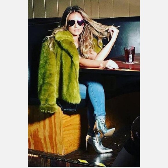 NWOB Aldo Loreni Silver Metallic Stiletto Dress Booties - Picture 1 of 5